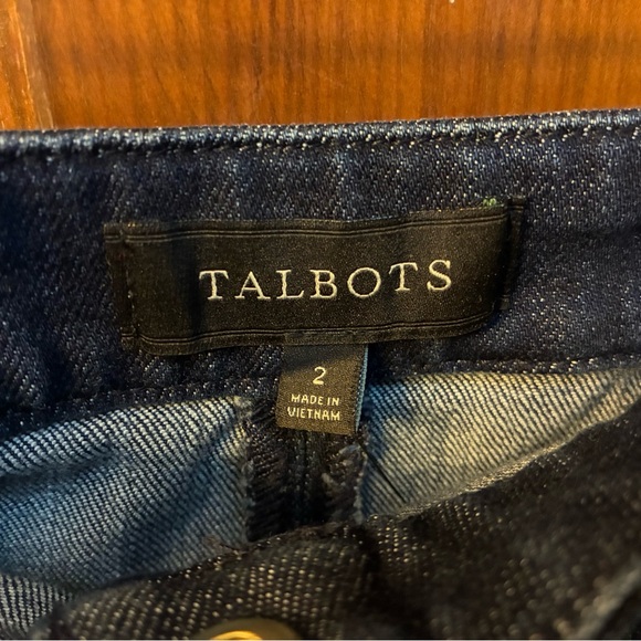 Talbots Denim Button Front A-Line Skirt - Picture 10 of 15